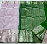 LILAC / GREEN KANCHI SAREE